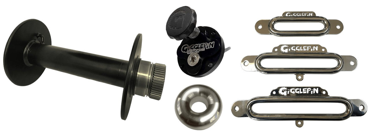 Gigglepin Freespool & Solid Winch Drums/Fairleads and Accessories